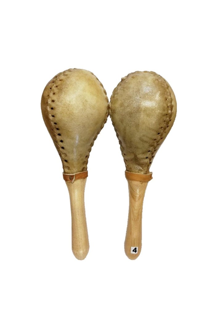 MARACAS DE CUERO EN PAR