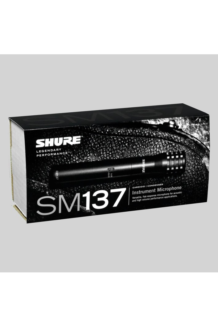 MICROFONO SHURE SM137 DE CONDENSADOR PARA INSTRUMENTO