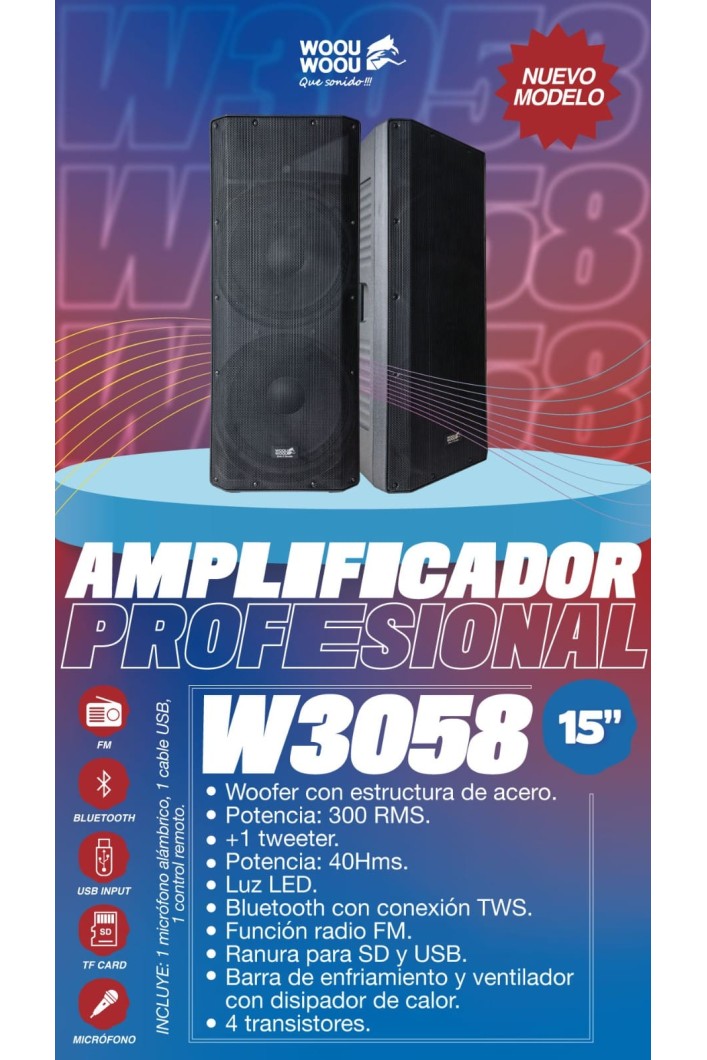 CAJA AMPLIFICADA WOOU WOOU...